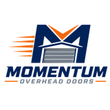 Momentum Overhead Doors logo — garage door repair and installation in Charlotte, NC